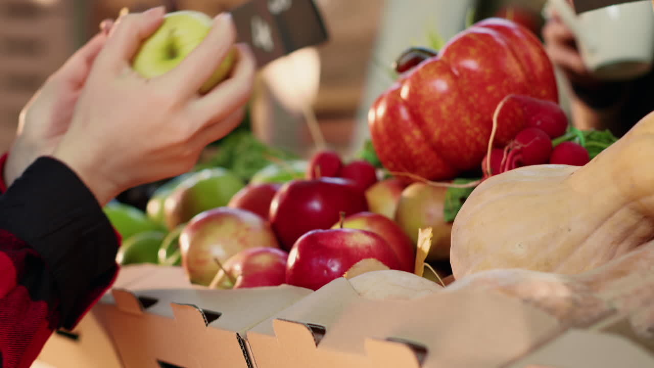 Fresh vegetables at the farmers market