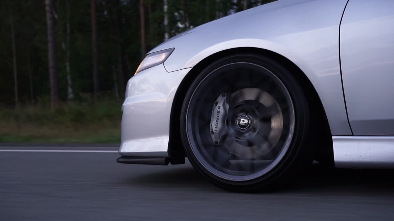 Silver Honda Accord on Highway