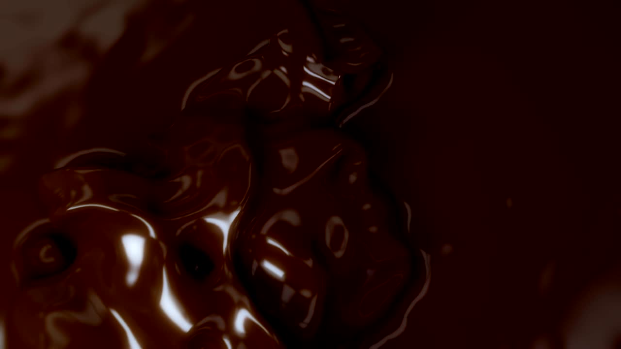 se está vertiendo chocolatado de seda