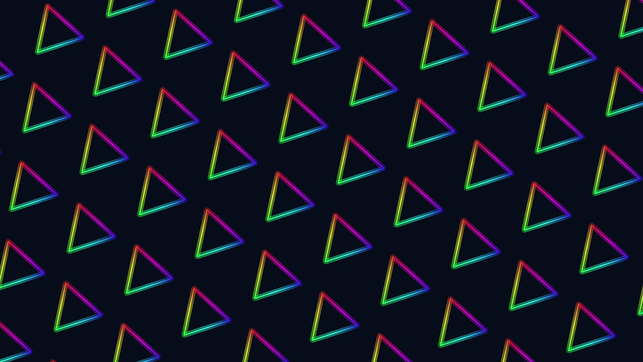 patrón de triángulos degradados con color neón 2