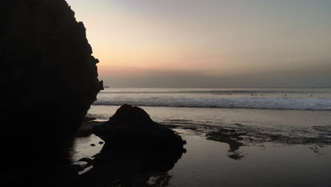 Magical-shot-of-the-open-ocean-at-sunset