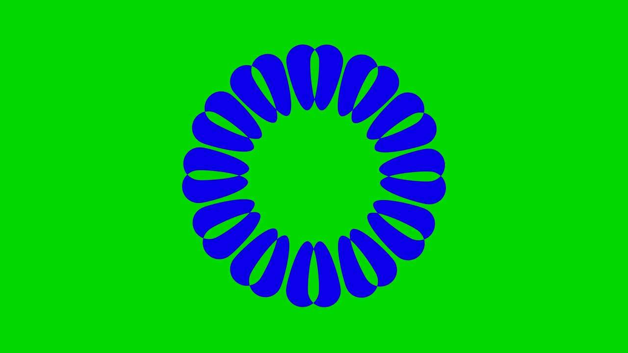 4k 비디오 모델 스트로보스코픽 및 최면 효과, 16:9 비디오 형식