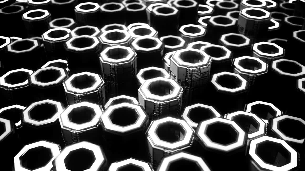 4k 추상적인 벌집 그리드