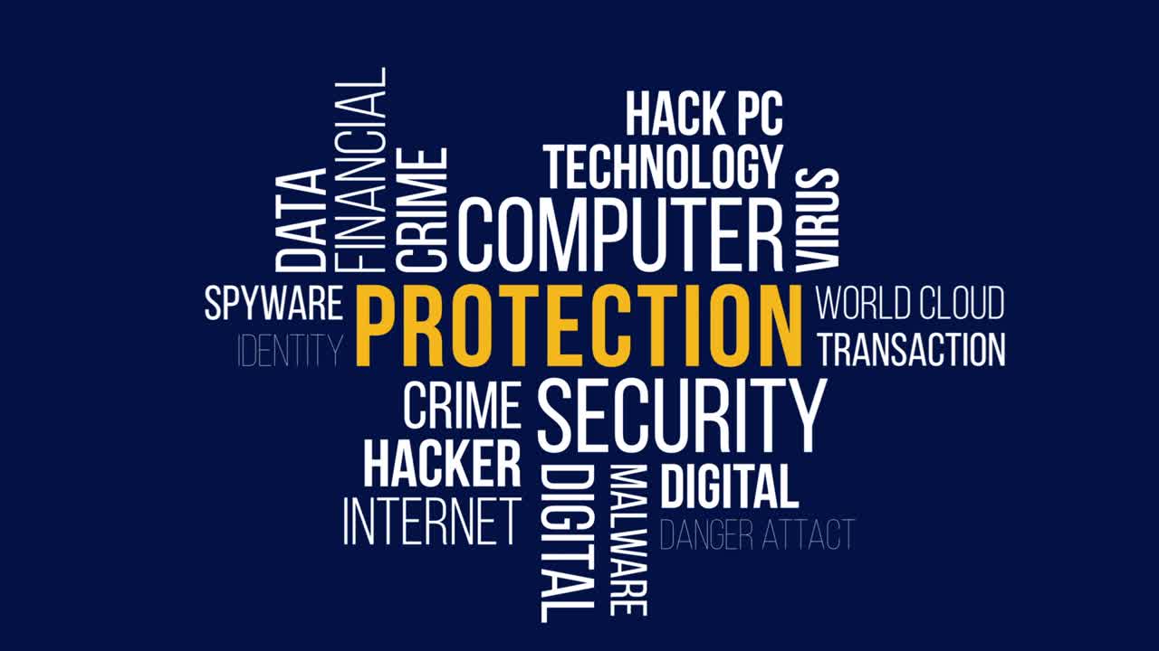 보호 애니메이션 운동 타이포그래피