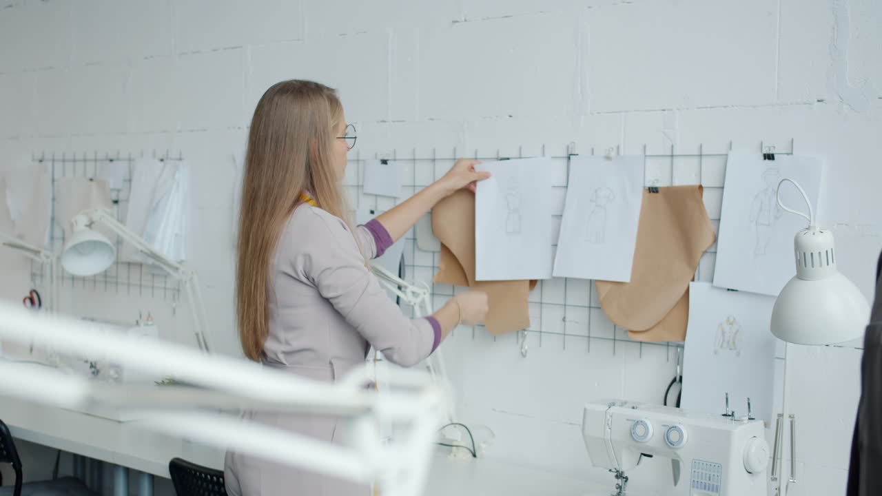 일 하는 패션 디자이너