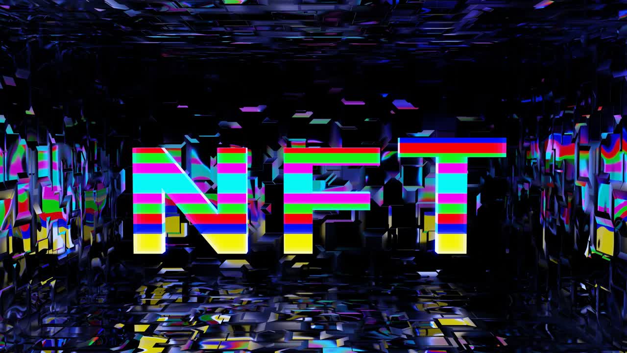 animación en bucle de discoteca nft vj