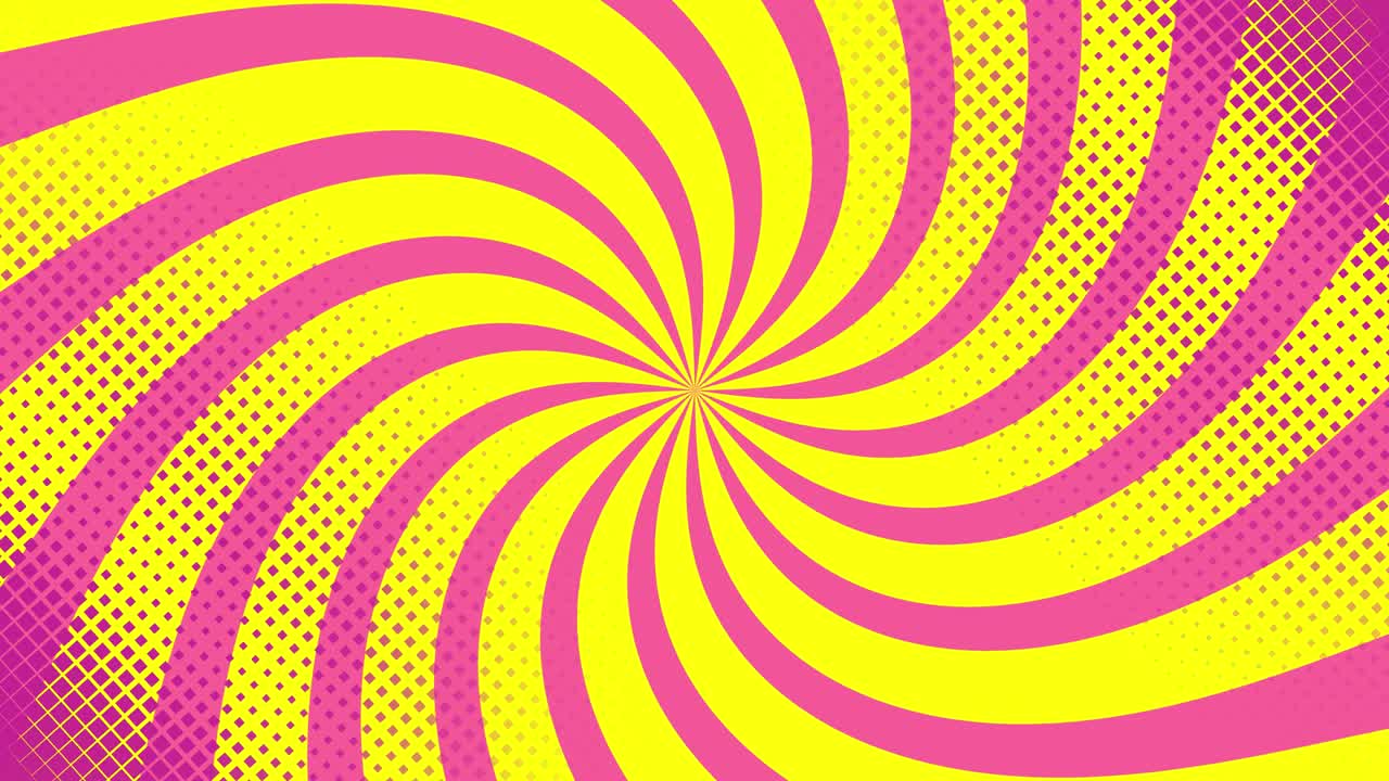 Sfondo pop art con pois e linee di velocità
