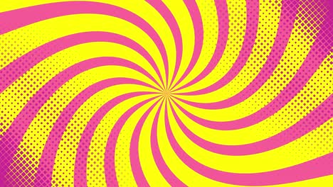 pop art background with polka dots and speed lines.