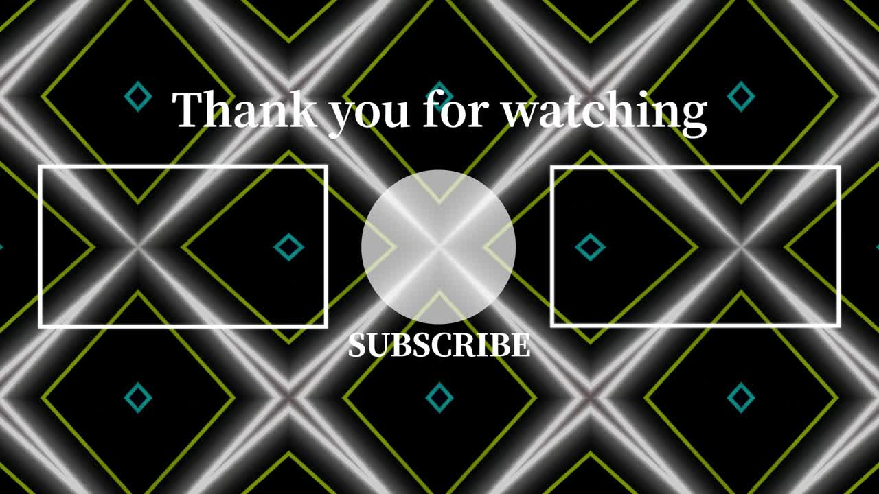 네온 표지판 패턴 엔드 카드 엔딩 스크린 모션 그래픽