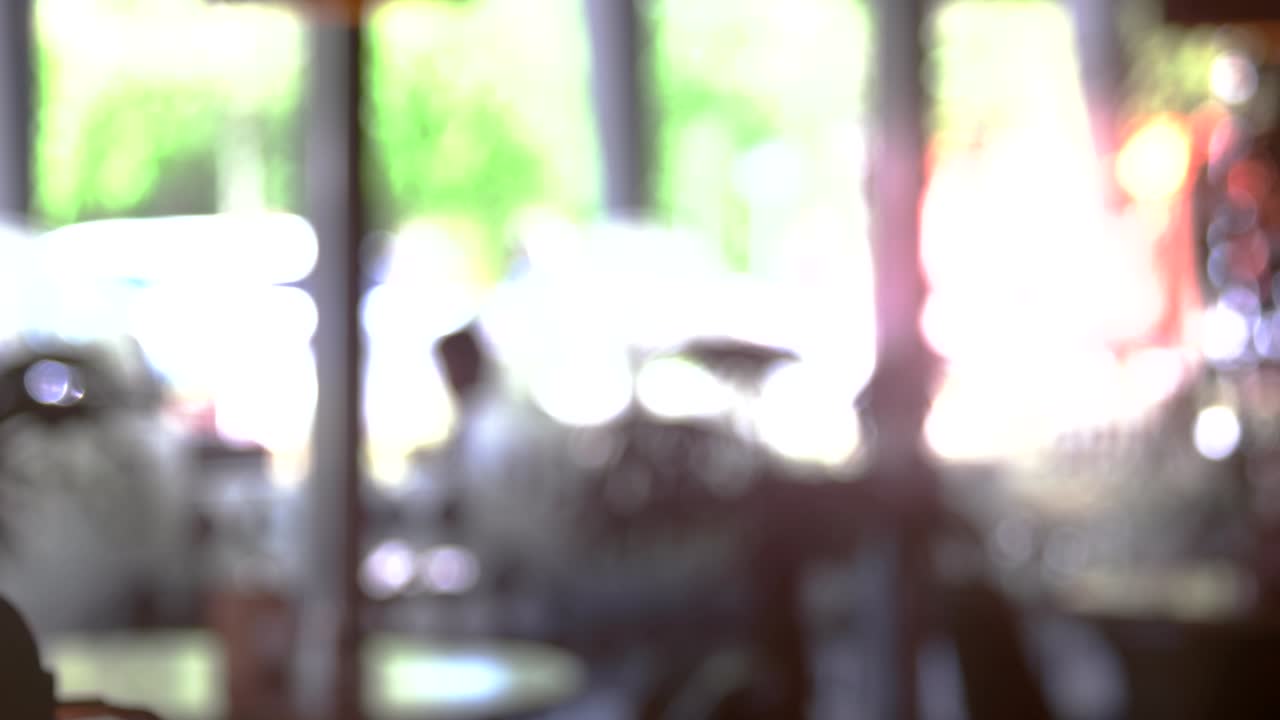 흐릿한 도시 생활.