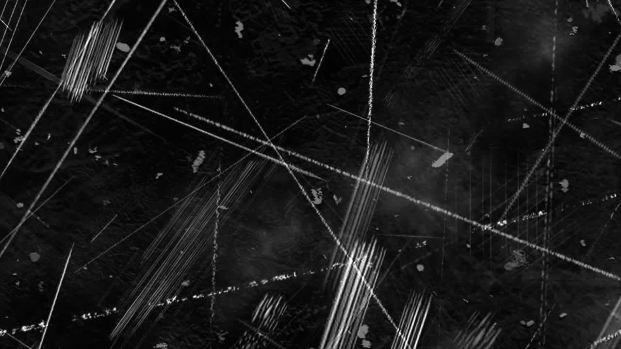 Abstrakte Schwarz-Weiß-Kratzer über bewegtem Hintergrund