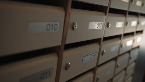 apartment building mailboxes