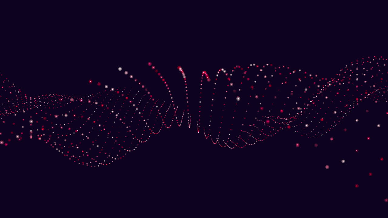 Visualizing sound frequency and amplitude in a vibrant wave