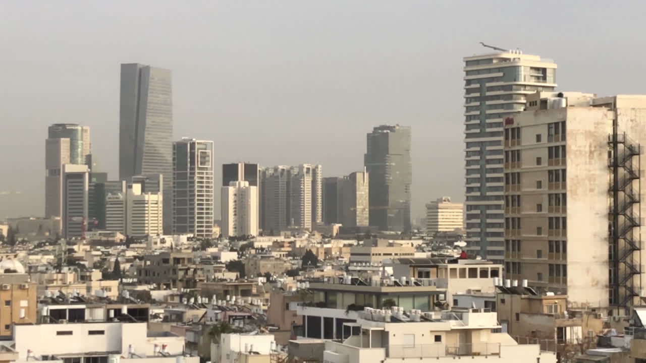 el paisaje de la ciudad de tel aviv
