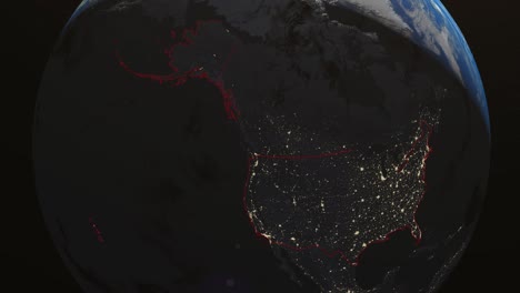 Earth USA Alabama Night