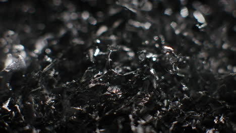 metal fillings close-up shot