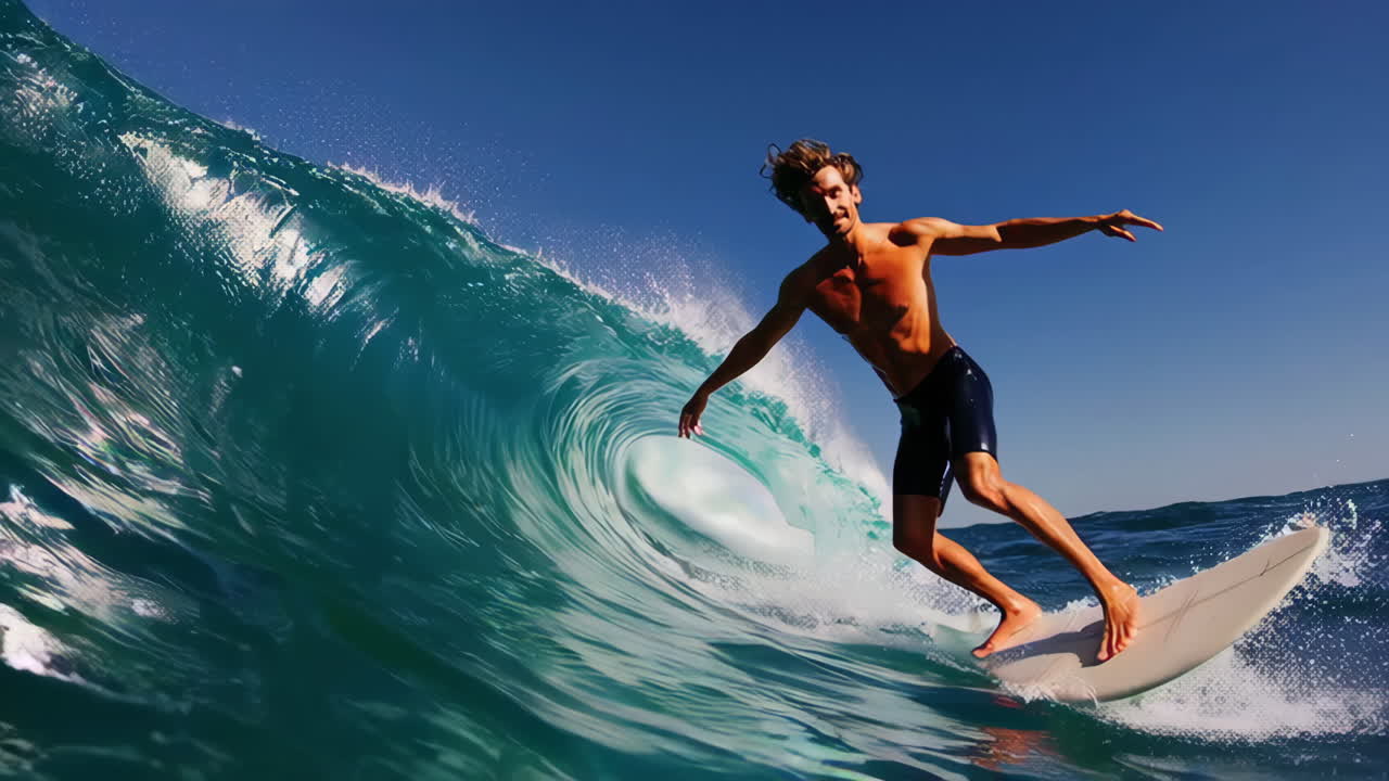 Surfing in Ocean Waves