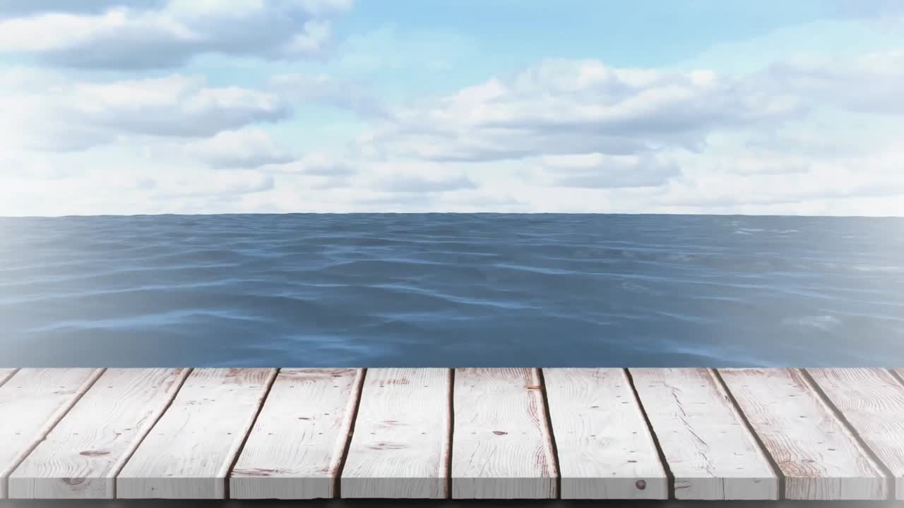 평온한 바다와 하늘