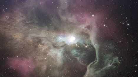 nebulosa en el centro del universo