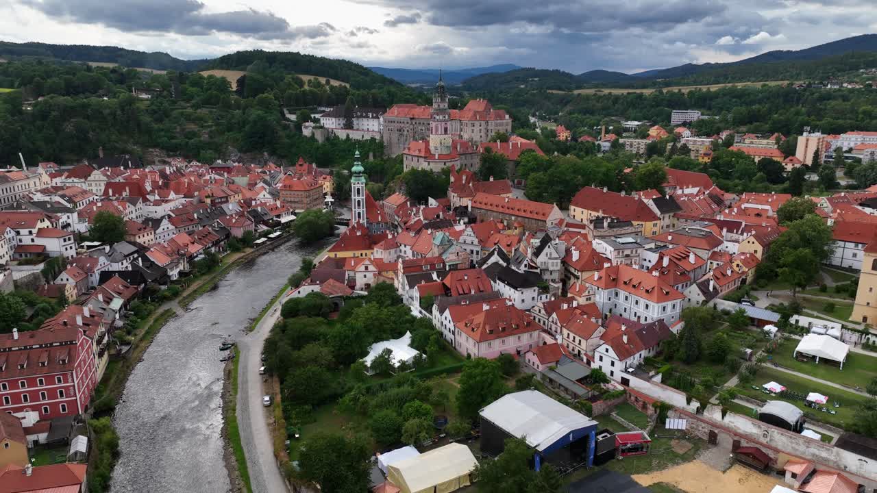 Český Krumlov, Boêmia do Sul, Chéquia, Julho de 2023