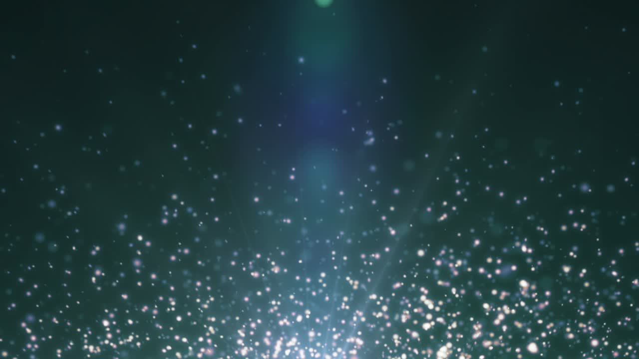 상승하는 반이는 입자. 무결한 루프.