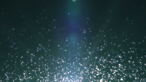 partículas brillantes en ascenso. bucle sin costuras