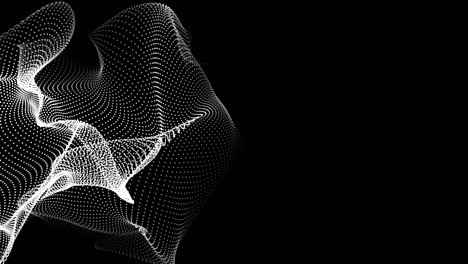 digital plexus form element with a dynamic wave