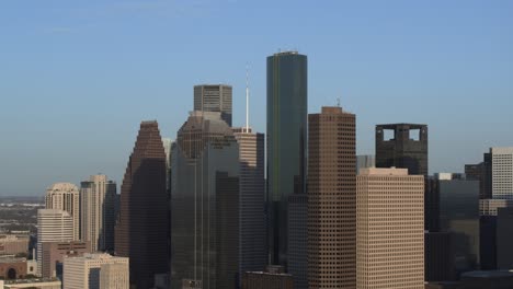 Antena-4k-Del-Horizonte-Del-Centro-De-Houston