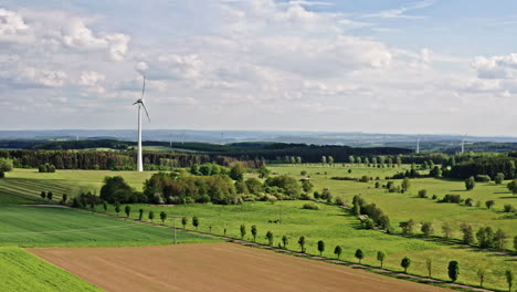 Drone-flight-over-a-wind-power-plant-in-germany