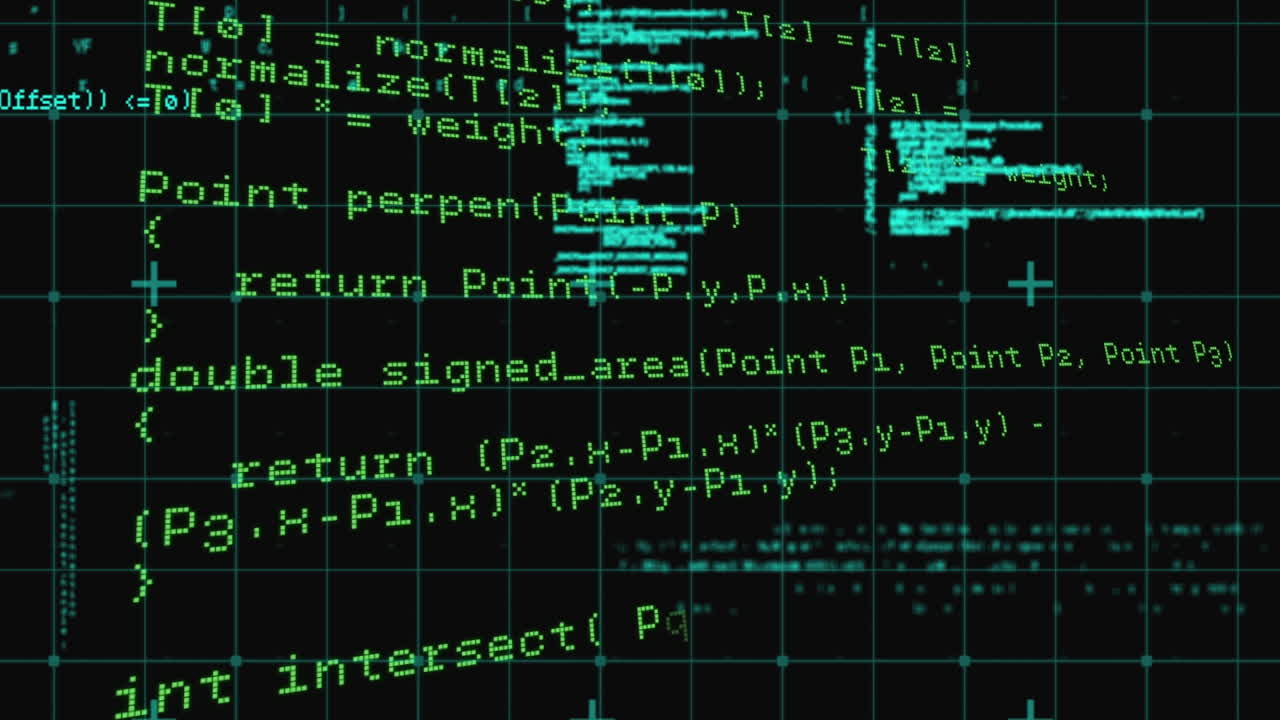 animación del procesamiento de datos y la placa de circuitos informáticos sobre la red