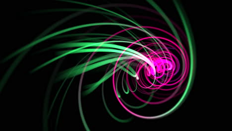 movimiento de líneas rojas y verdes con fondo abstracto 1