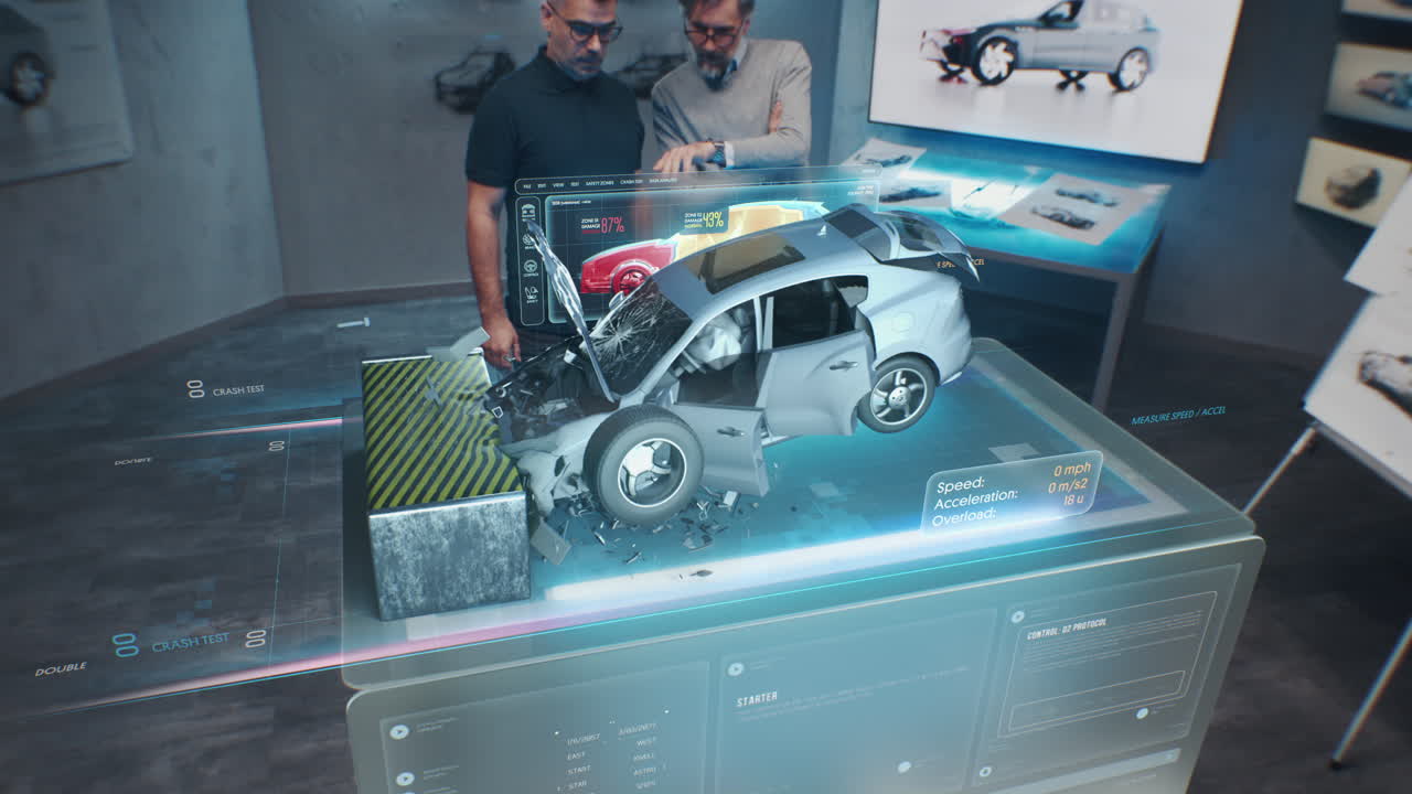 Crash Test Simulation of a Vehicle