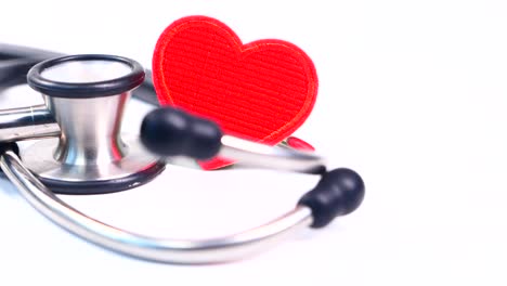 stethoscope with red heart