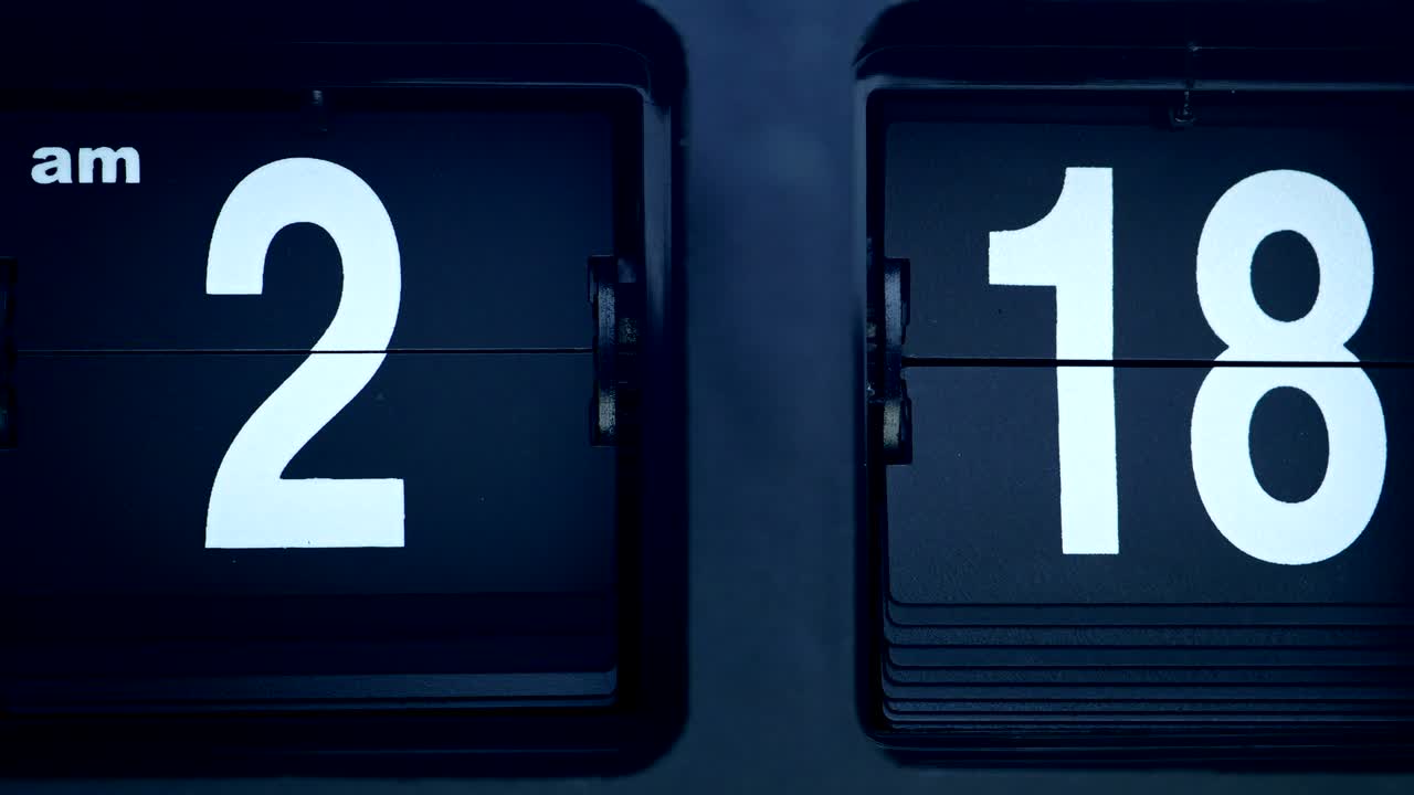 el tiempo pasa, es hora de dormir.