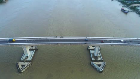 drone shot of a bridge