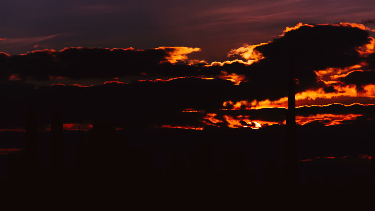 Dubai Sunset Skyline with Burj Khalifa