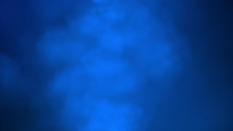 blue smoke pillars on a blue background expand from the bottom and top and collide