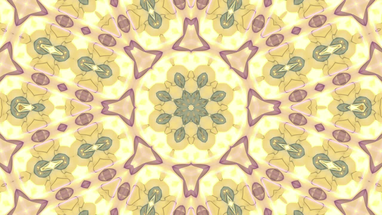 3d en bucle abstracto ornamentado fondo decorativo. hipnótico caleidoscopio de color azul de moda.