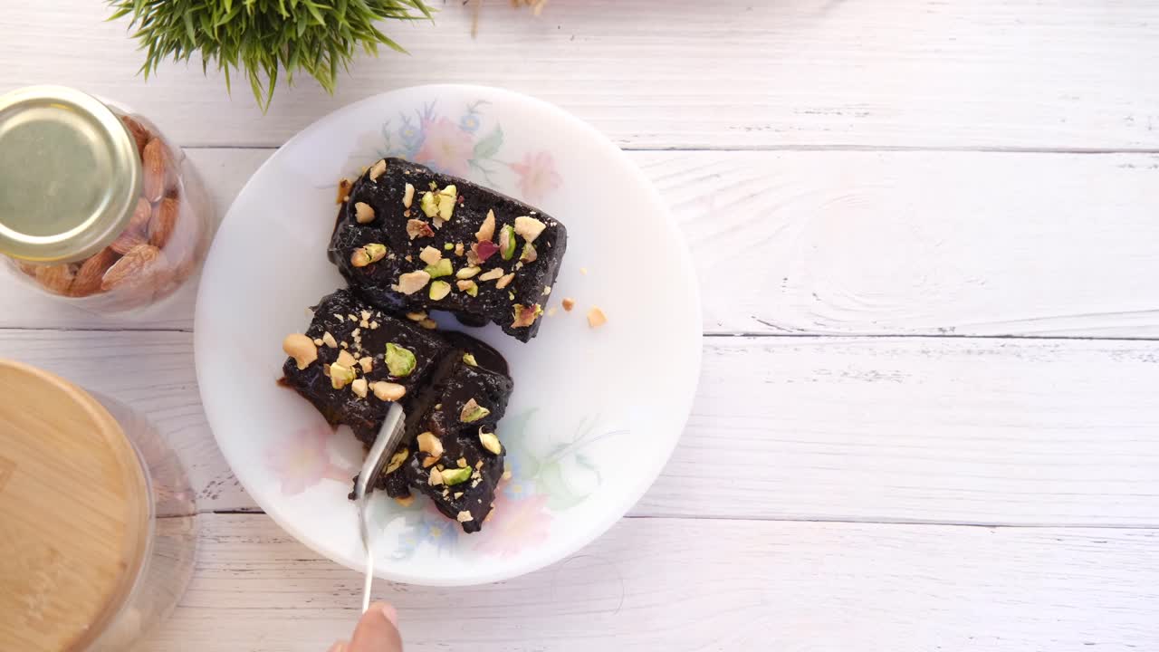 brownies de chocolate con nueces