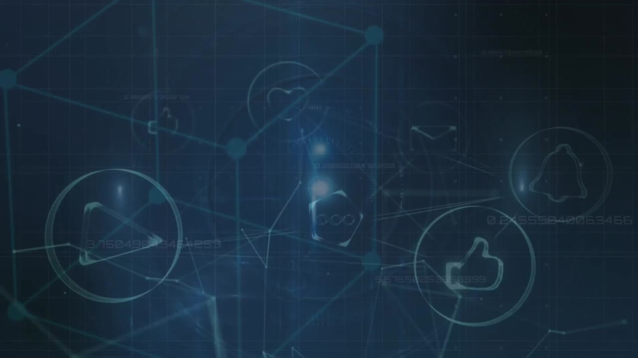 데이터 프로세싱을 통한 연결 네트워크의 애니메이션