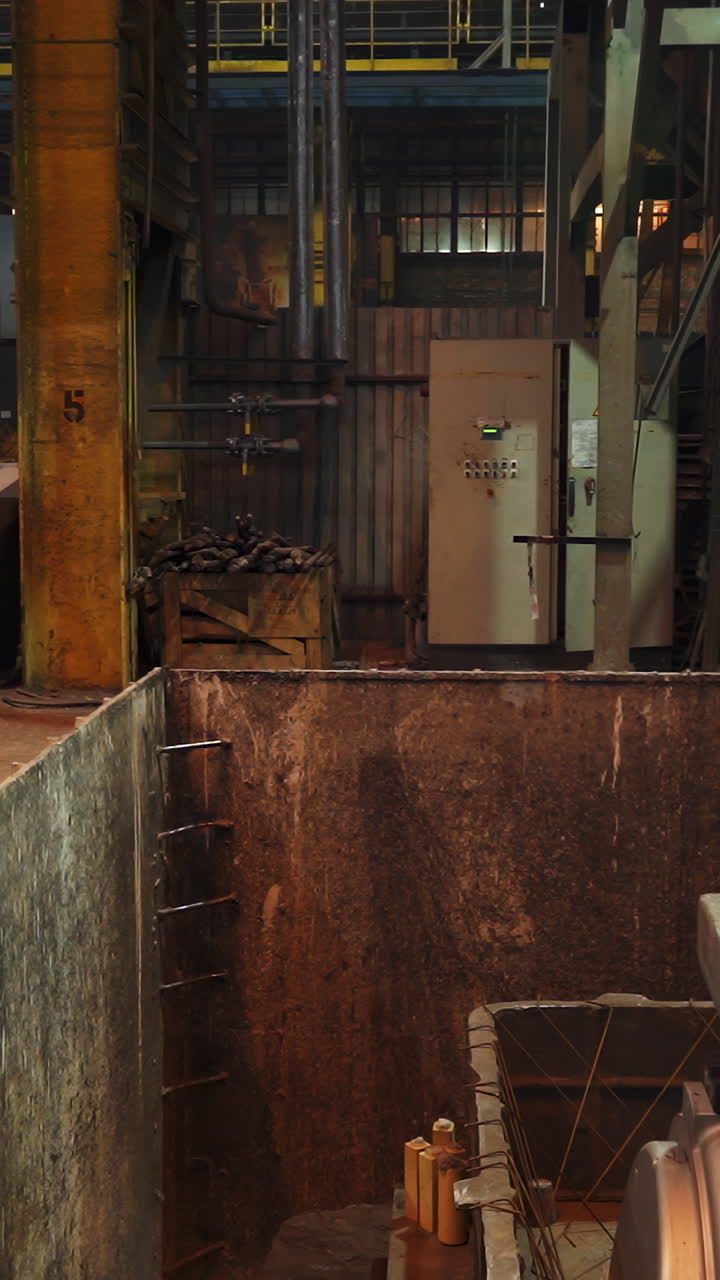 Industriel fabriksinteriør