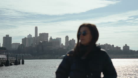 woman in new york city