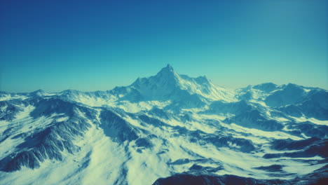 Hohe-Berge-Unter-Schnee-Im-Winter