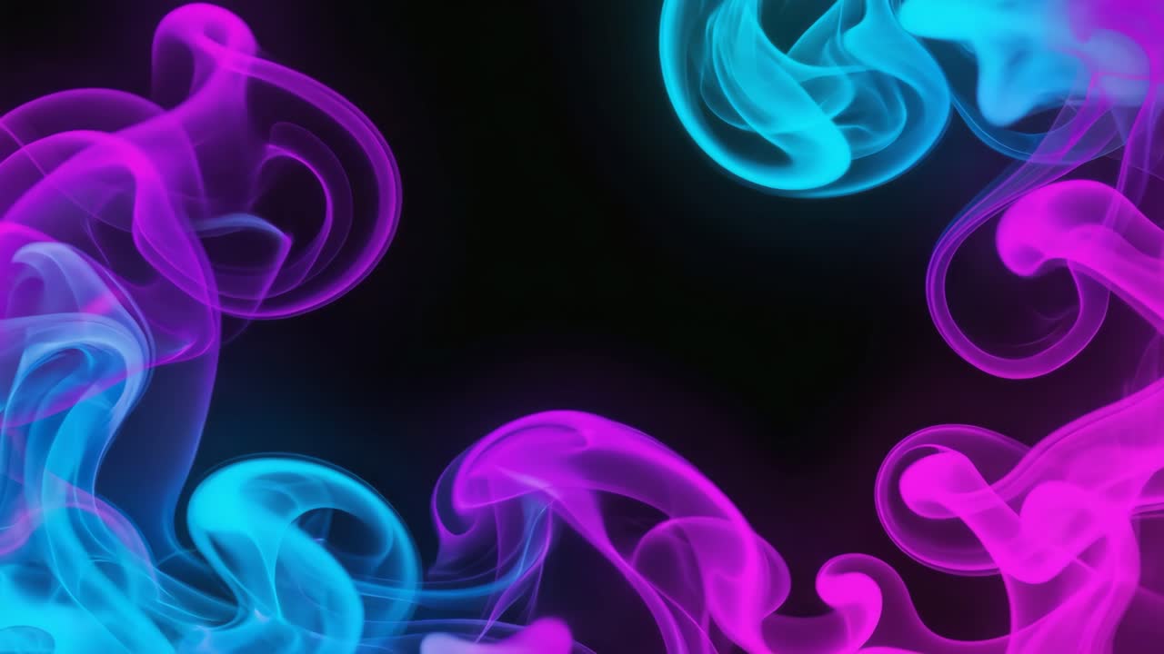 Abstract Neon Smoke Background