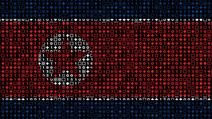 Digitale Noord-Koreaanse Vlag Animatie