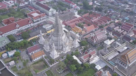vista aérea de wat arun en bangkok, tailandia