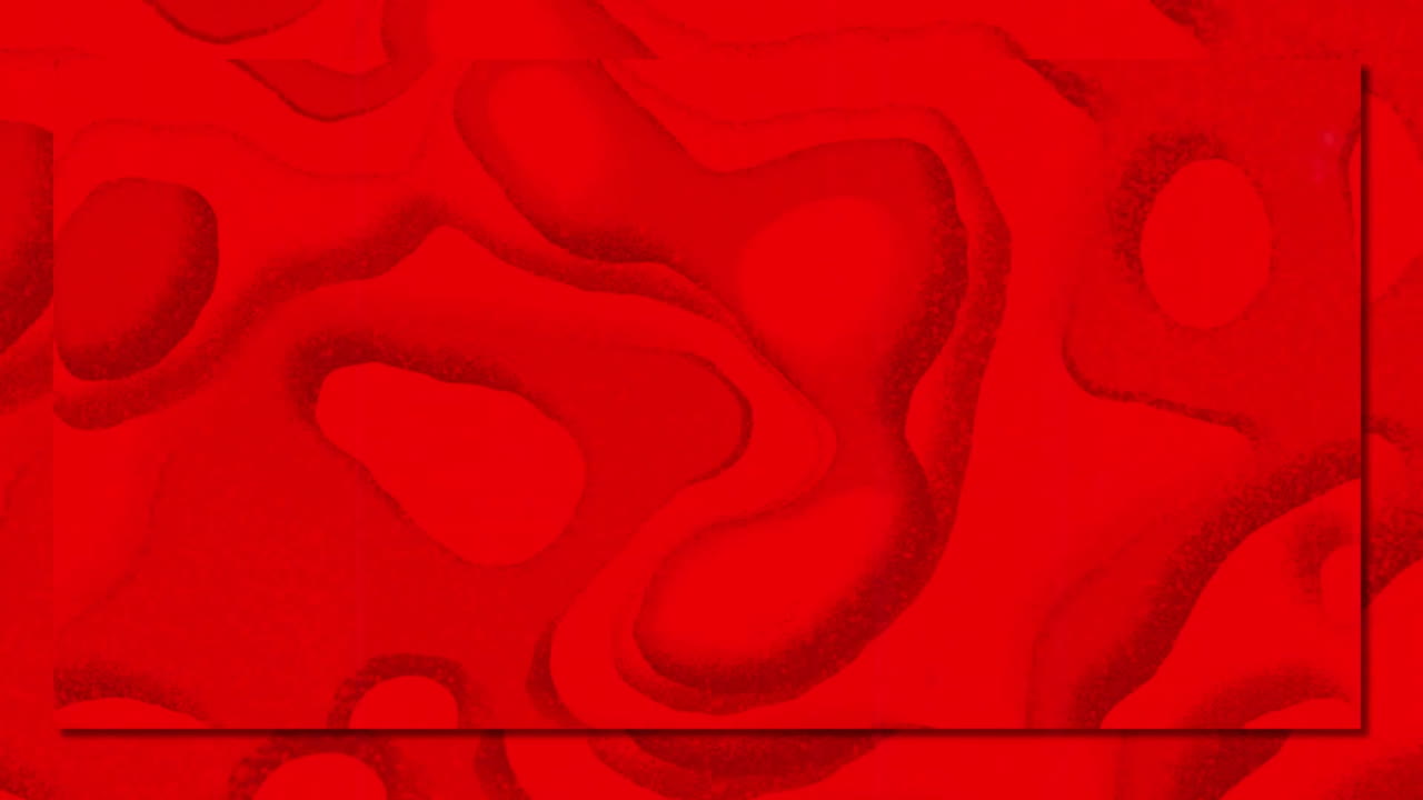 Animation of interference over colourful moving shapes