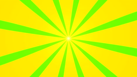 fondo abstracto con animación de rayos de sol. fondo radial retro. renderización en 3d