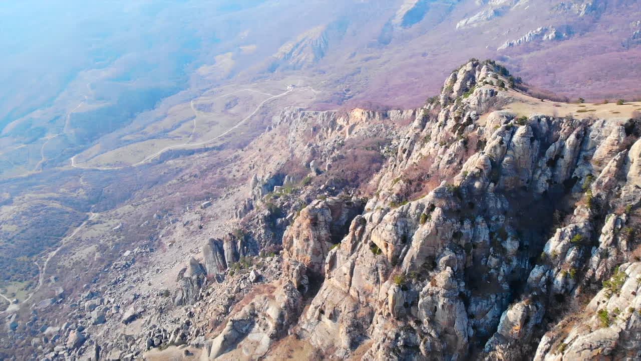 paisaje de montaña vista aérea