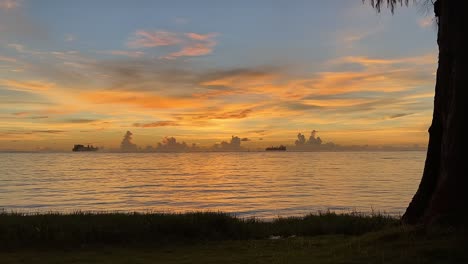 sunset timelapse at the beach